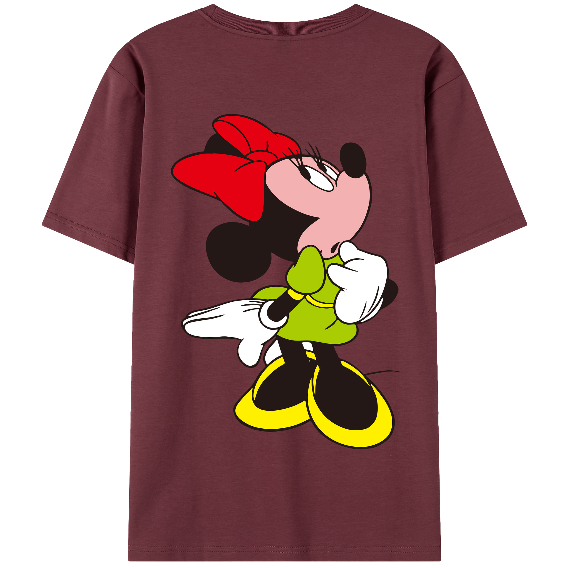 （画像用） ミッキーマウス Mickey Mouse 綿100％半袖Tシャツ（背面プリント）